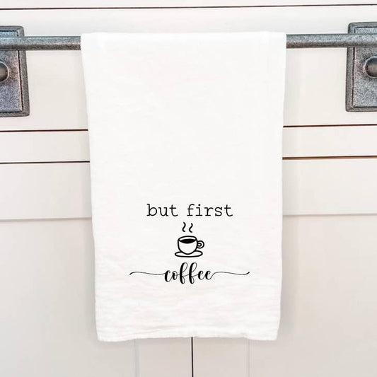 But First Coffee - Cotton Tea Towel
