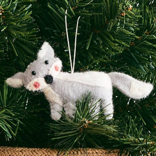 Arctic Fox Animal Ornament