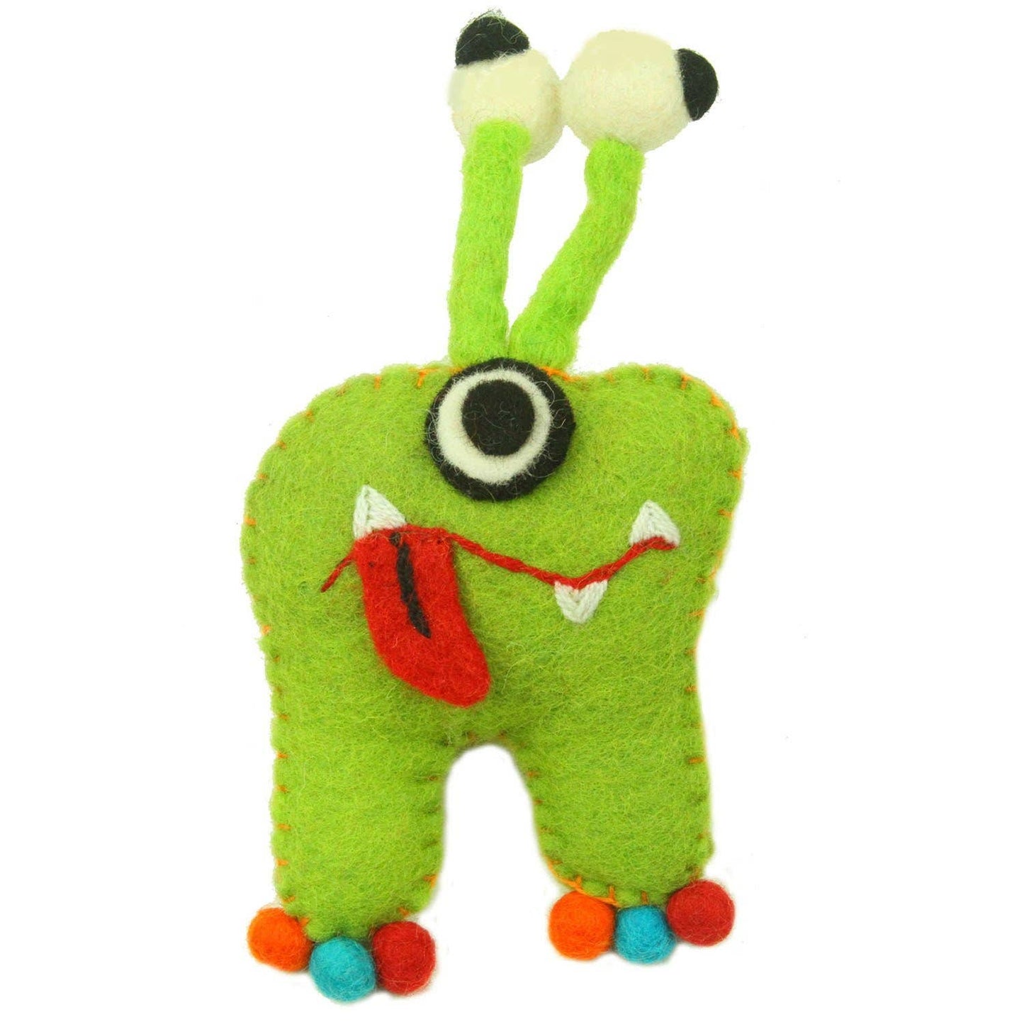 Green Monster Felt Tooth Fairy Pillow